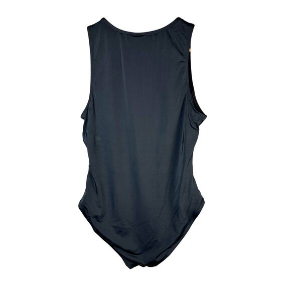 Andie Malibu Snap Front One Piece Swimsuit Black Size Large - Picture 2 of 9